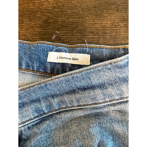 FRAME Denim L'Homme Slim Jeans Light Wash Blue Womens Size 30 - Picture 4 of 8